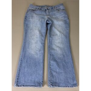 Faded Glory Bootcut Jeans Women's Size 16P Blue Medium Wash Denim Quality Cotton